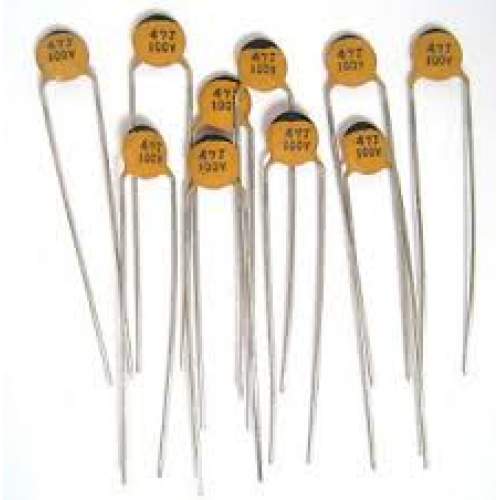 10pF ceramic disc capacitor, each